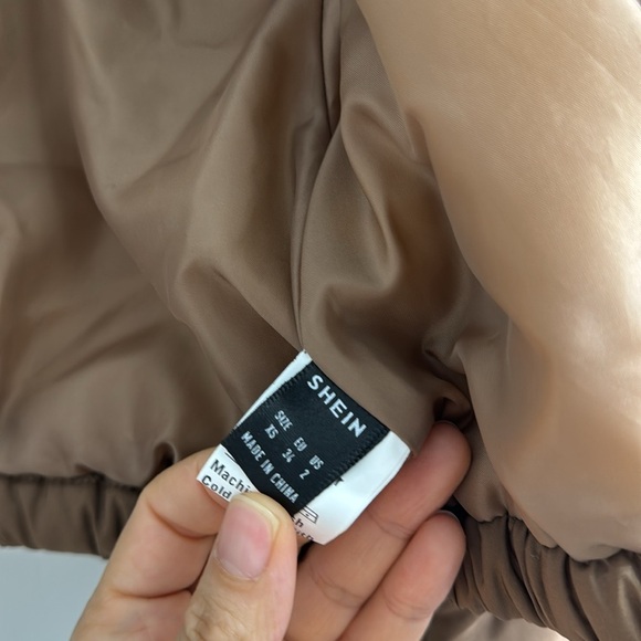 SHEIN Zip Up Crop Padded Padded Coat For Winter Clothes Wear size XS - Picture 12 of 13